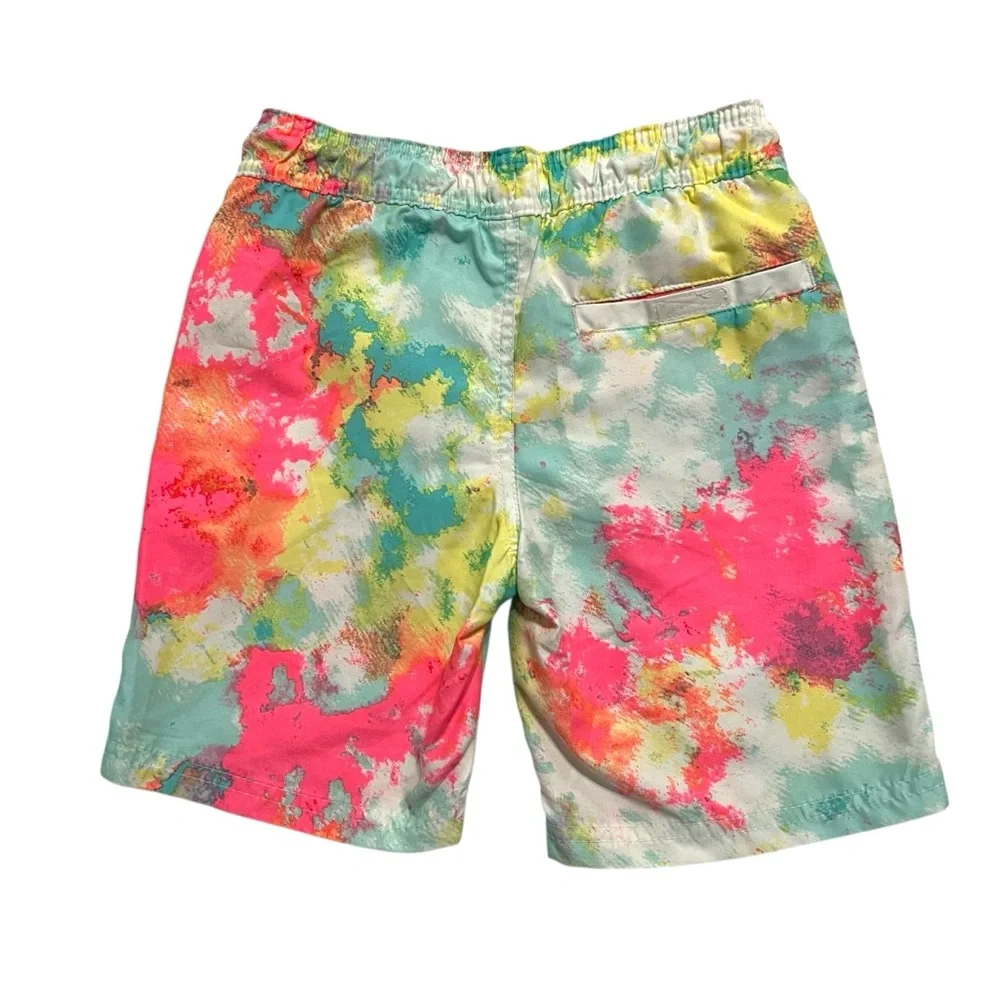 Cat & Jack XS (4/5) Colorful Splatter Paint Swim Trunks